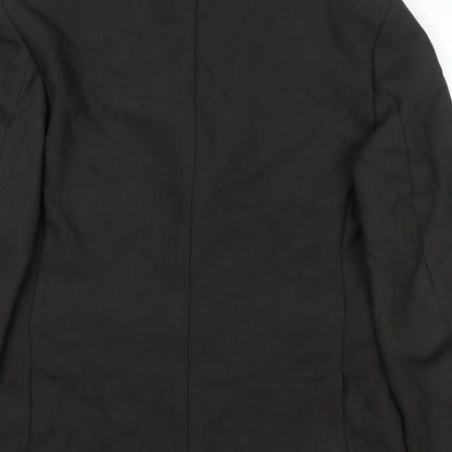 Mens UK Size XL Zara Regular Black Suit Jacket
