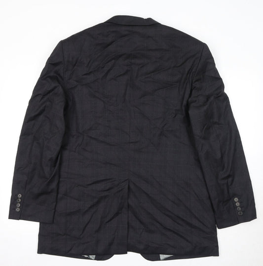 Mens UK Size 42 Marks and Spencer Regular Black Suit Jacket