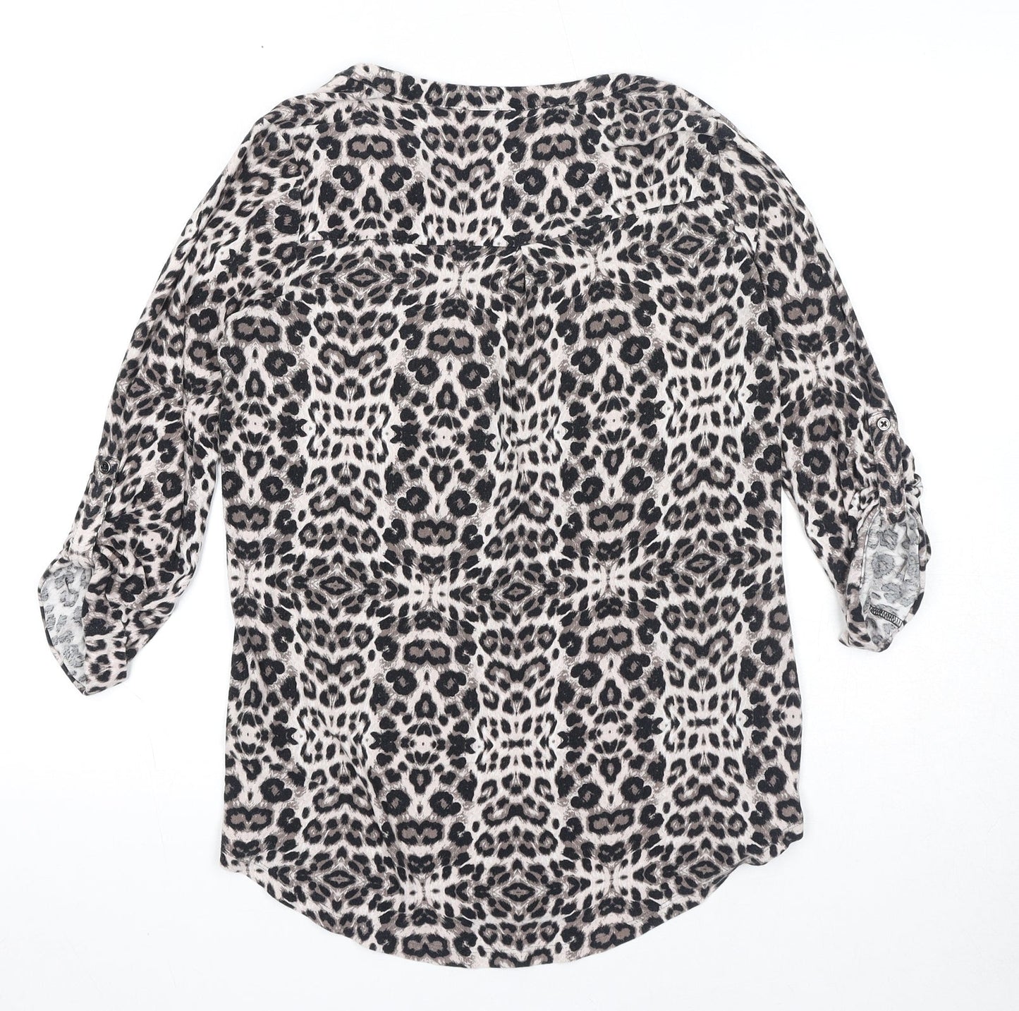 Womens UK Size 10 Marks and Spencer Brown Basic Blouse