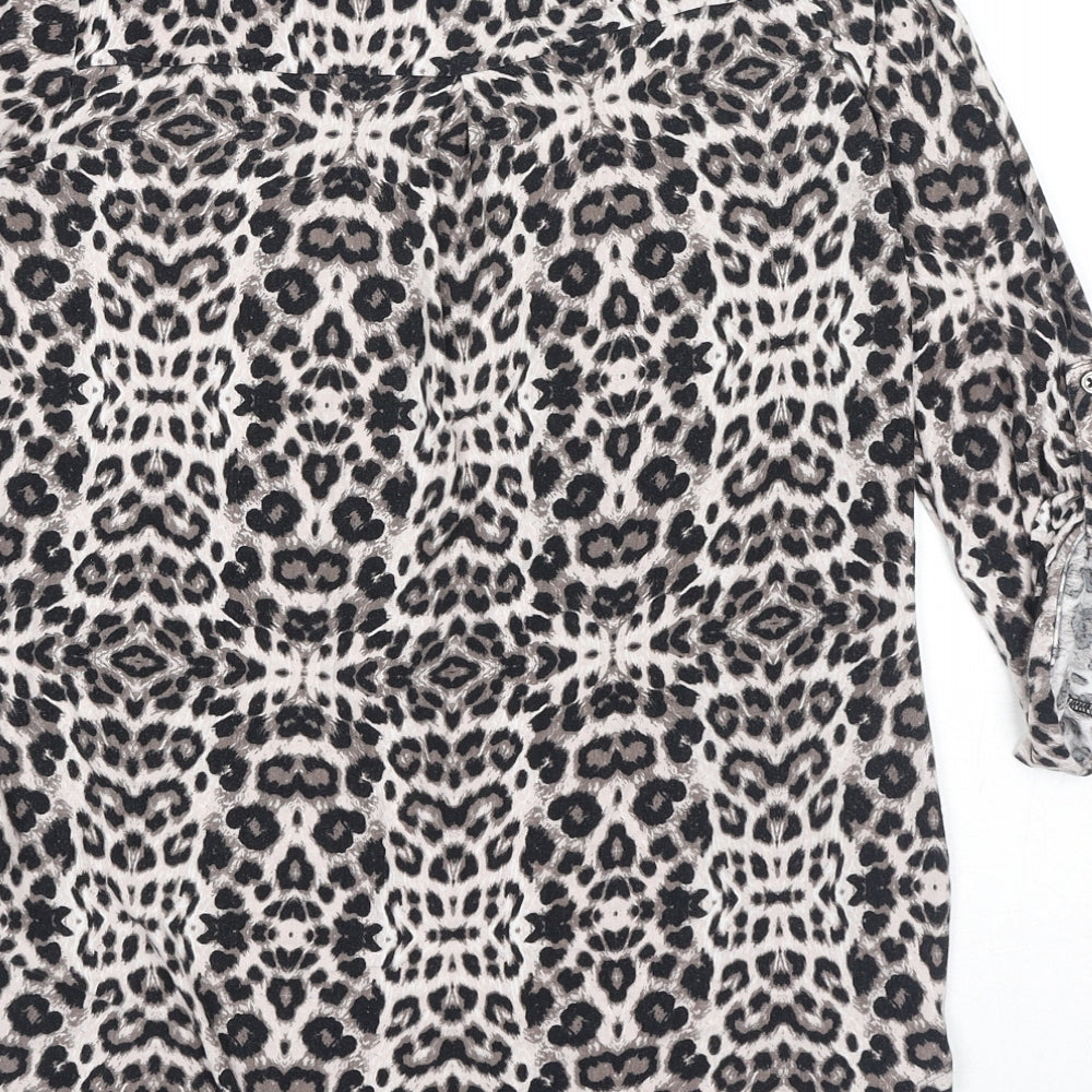 Womens UK Size 10 Marks and Spencer Brown Basic Blouse