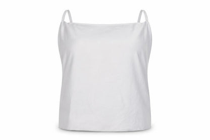 Boohoo Womens Grey Polyester Basic Tank Size L Square Neck