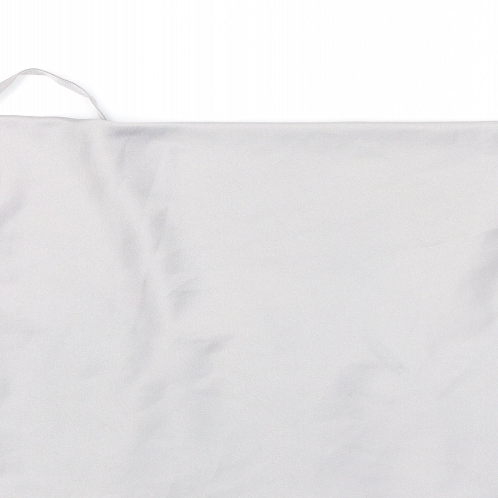 Boohoo Womens Grey Polyester Basic Tank Size L Square Neck