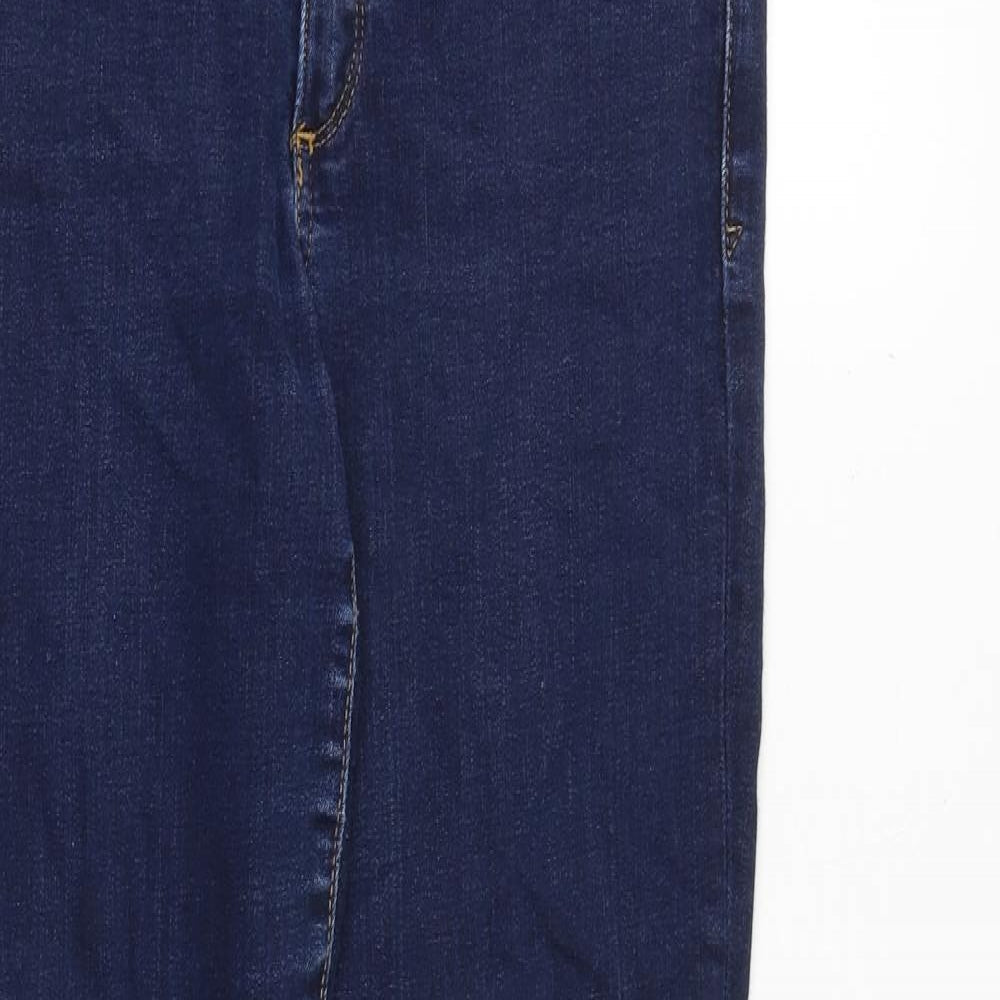 Gap Womens Blue Cotton Skinny Jeans Size 28 in Slim Zip