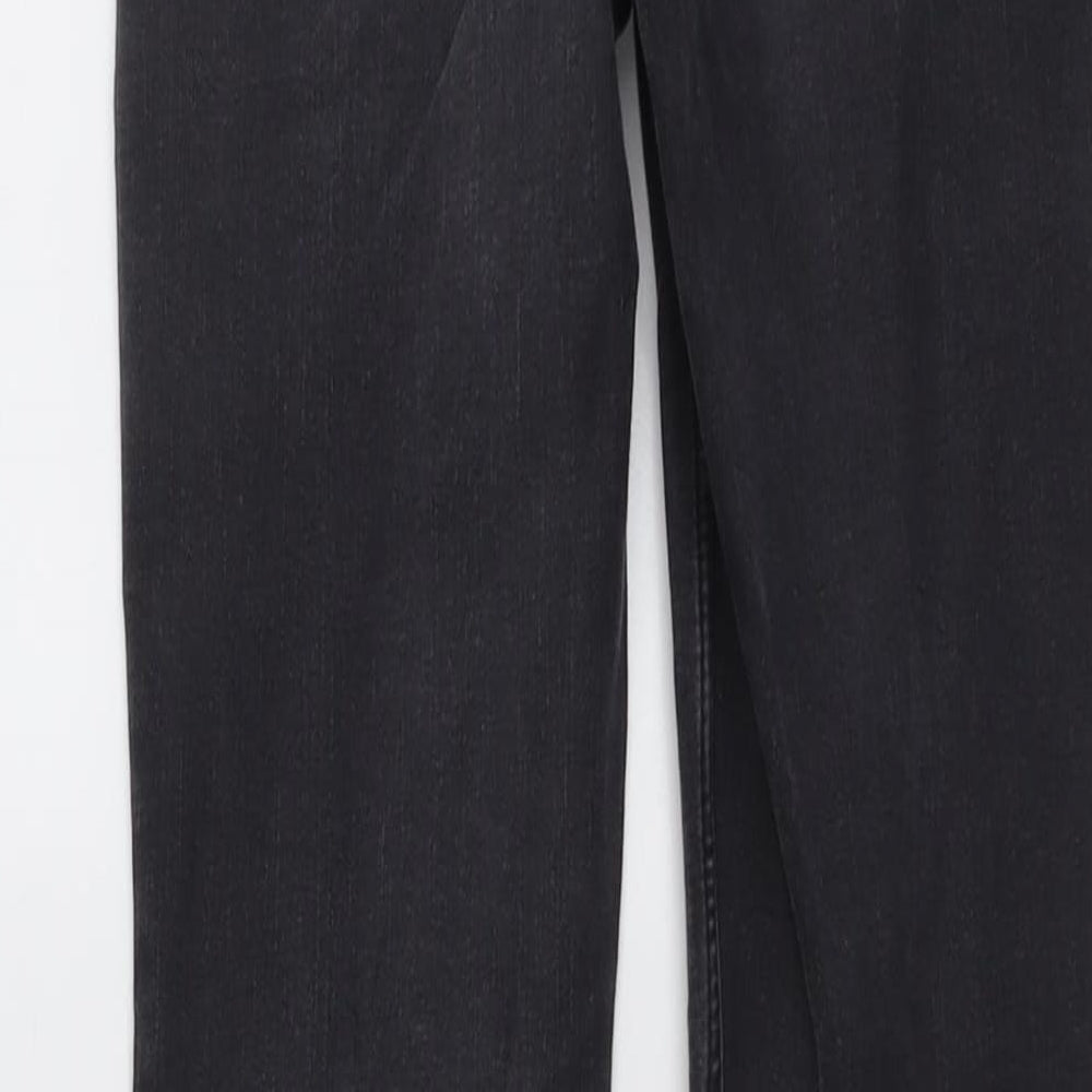 Zara Womens Grey Cotton Skinny Jeans Size 6 L27 in Regular Button