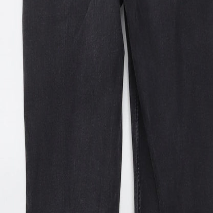 Zara Womens Grey Cotton Skinny Jeans Size 6 L27 in Regular Button