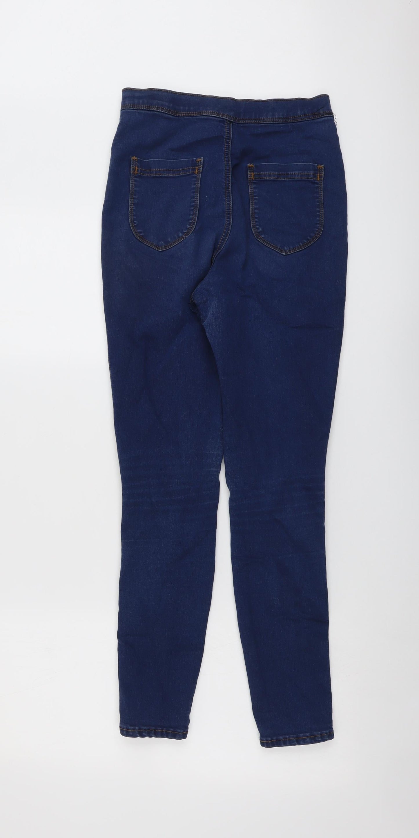 ASOS Womens Blue Cotton Skinny Jeans Size 28 in L32 in Regular Button