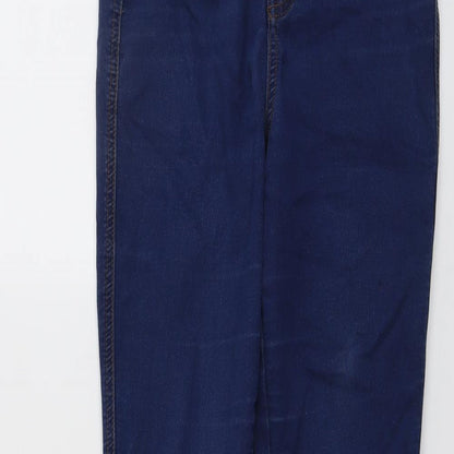 ASOS Womens Blue Cotton Skinny Jeans Size 28 in L32 in Regular Button