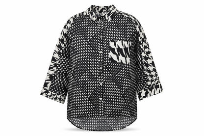 Womens UK Size 10 NEXT Black Basic Button-Up