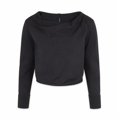 Womens UK Size S Zara Black Basic Blouse