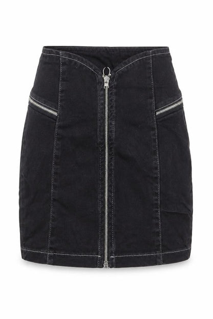 Womens UK Size 6 Nasty Gal A-Line Denim Skirt