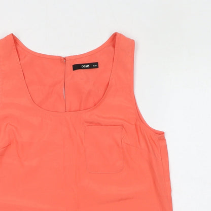 Womens UK Size 10 Oasis Orange Camisole Tank