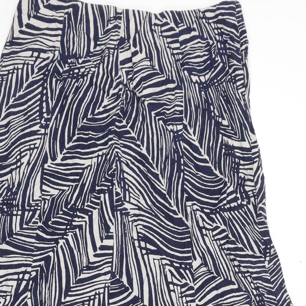 Womens UK Size 12 EWM Blue Peasant Skirt