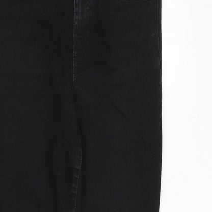Gap Womens Black Cotton Skinny Jeans Size 30 in Slim Zip
