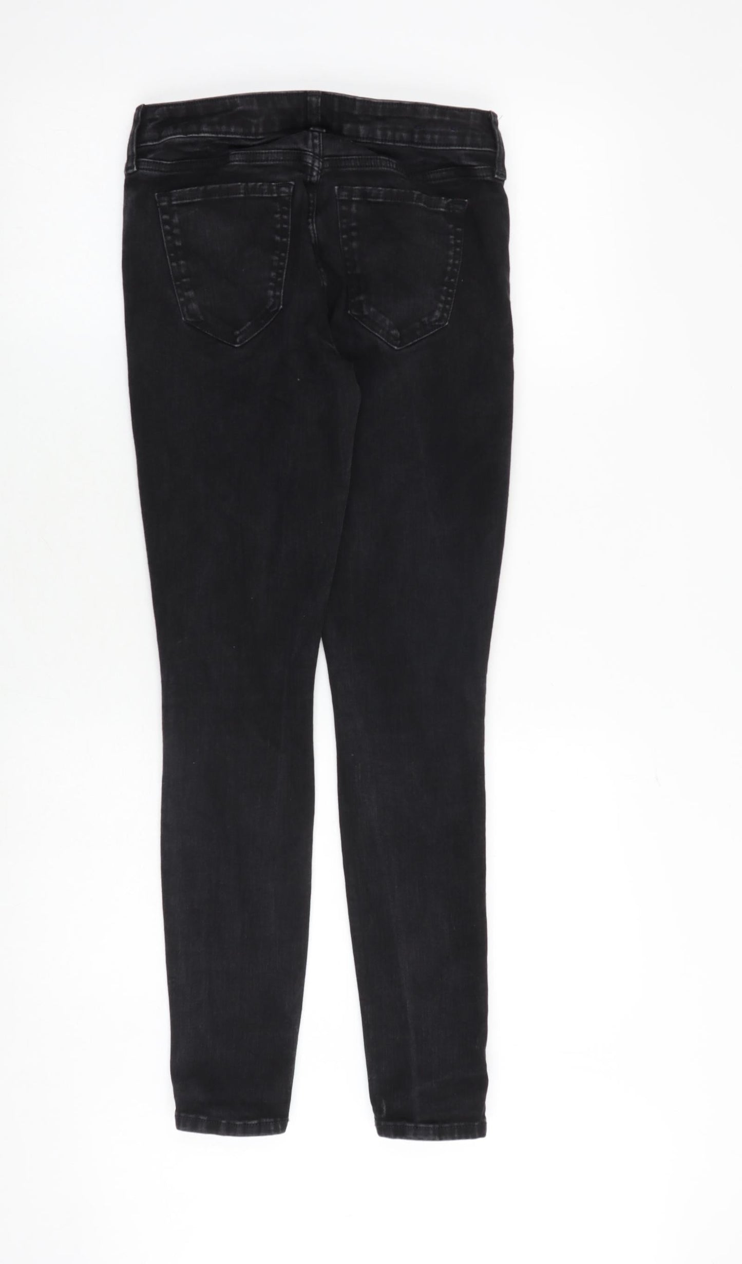 Gap Womens Black Cotton Skinny Jeans Size 26 in Slim Zip