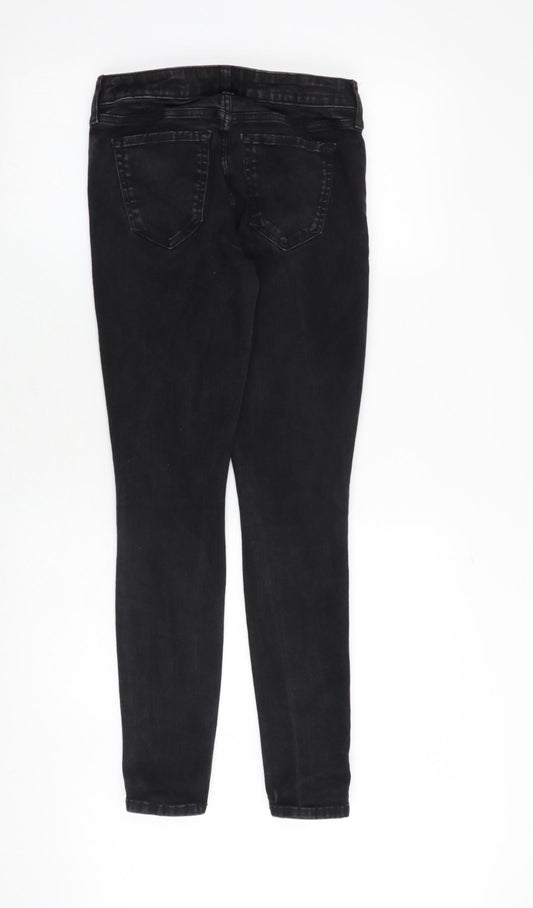 Gap Womens Black Cotton Skinny Jeans Size 26 in Slim Zip