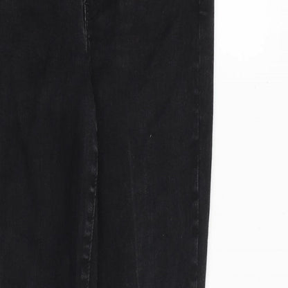 Gap Womens Black Cotton Skinny Jeans Size 26 in Slim Zip