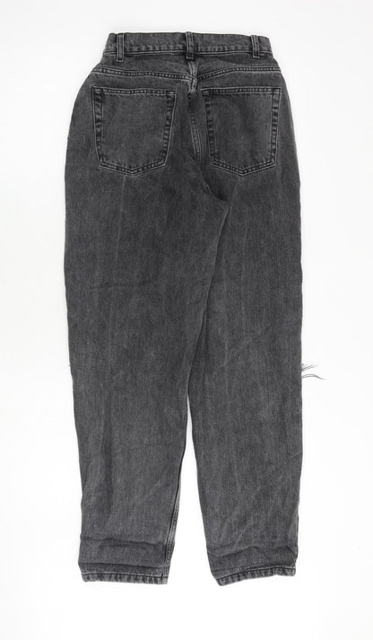 ASOS Womens Grey Cotton Tapered Jeans Size 26 in L30 in Regular Zip