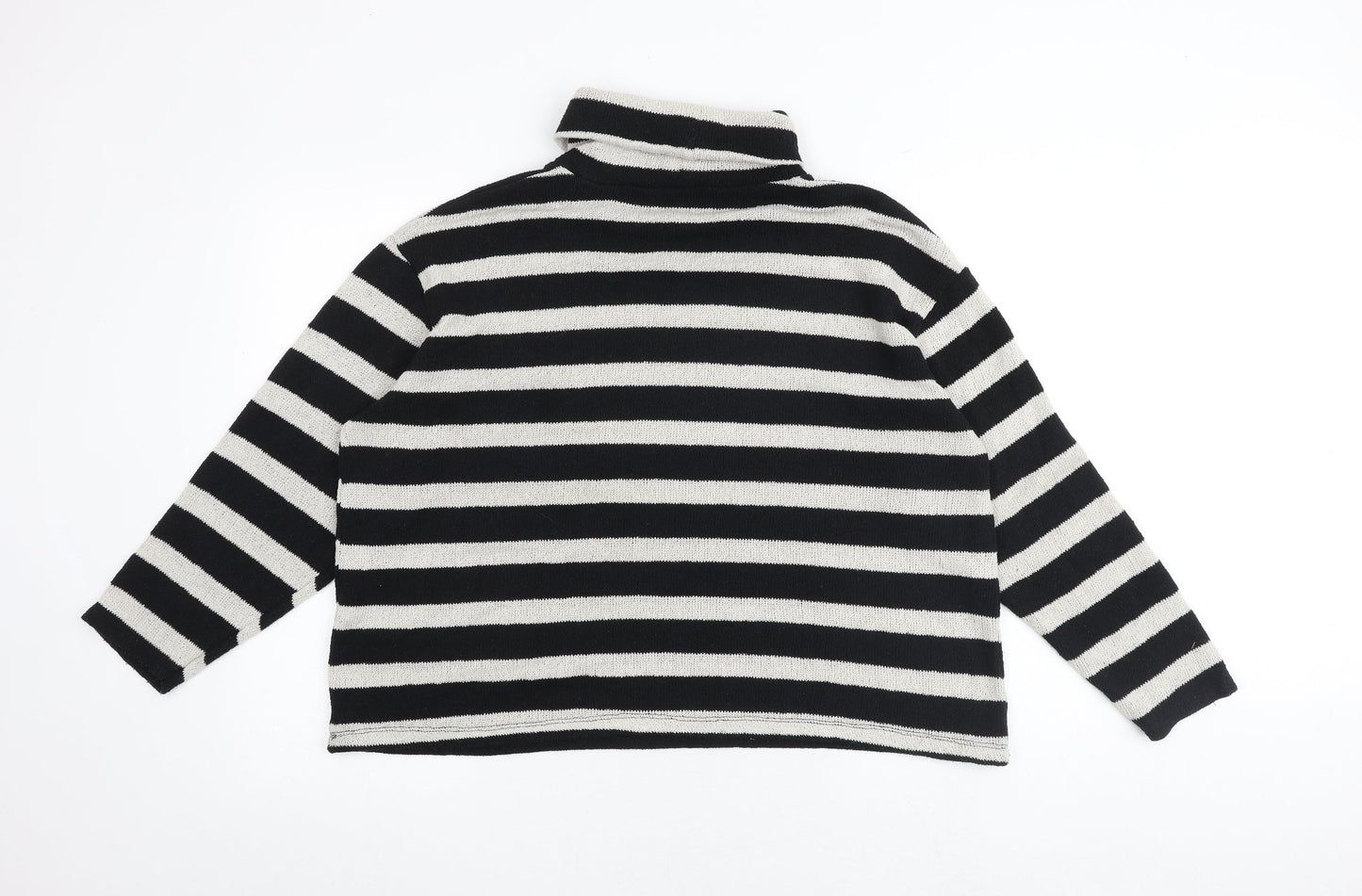 Womens UK Size M Zara Black Pullover Jumper