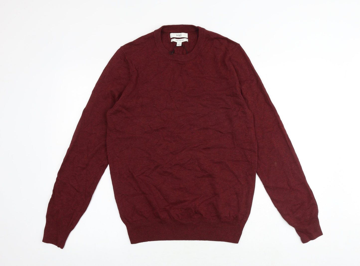 Womens UK Size S Marks and Spencer Red Pullover Jumper