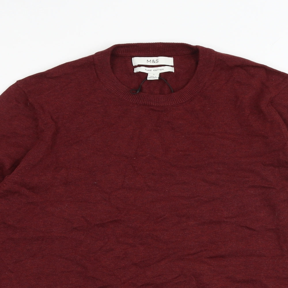 Womens UK Size S Marks and Spencer Red Pullover Jumper