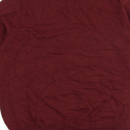 Womens UK Size S Marks and Spencer Red Pullover Jumper