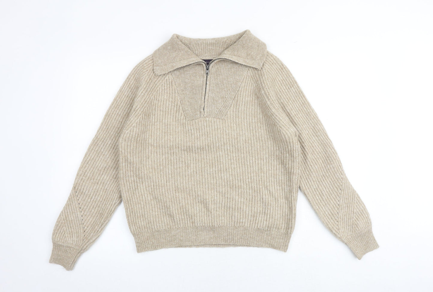 Womens UK Size M Marks and Spencer Brown Pullover Jumper