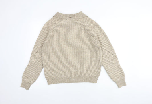 Womens UK Size M Marks and Spencer Brown Pullover Jumper
