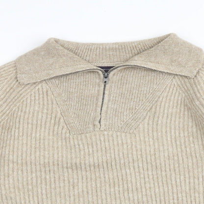 Womens UK Size M Marks and Spencer Brown Pullover Jumper