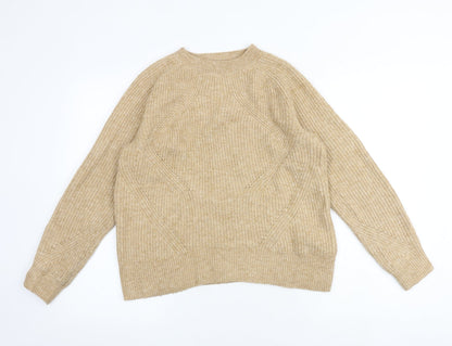 Womens UK Size S Marks and Spencer Brown Pullover Jumper