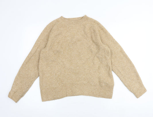Womens UK Size S Marks and Spencer Brown Pullover Jumper