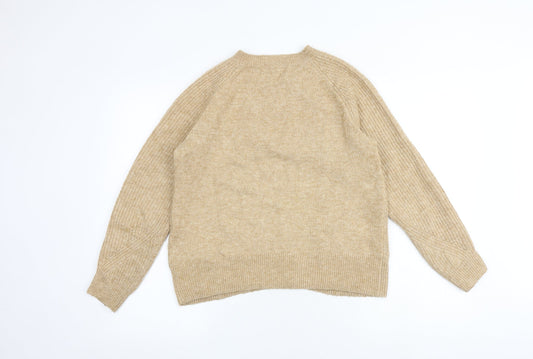 Womens UK Size S Marks and Spencer Brown Pullover Jumper