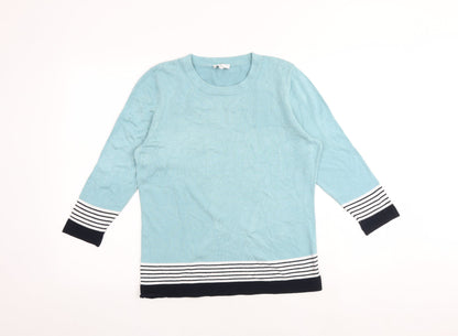 Womens UK Size M CC Blue Pullover Jumper