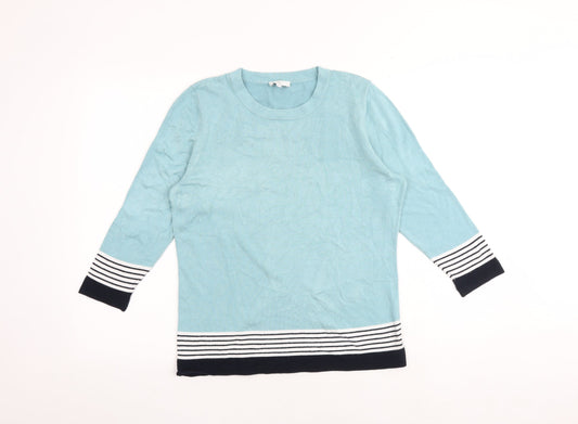 Womens UK Size M CC Blue Pullover Jumper