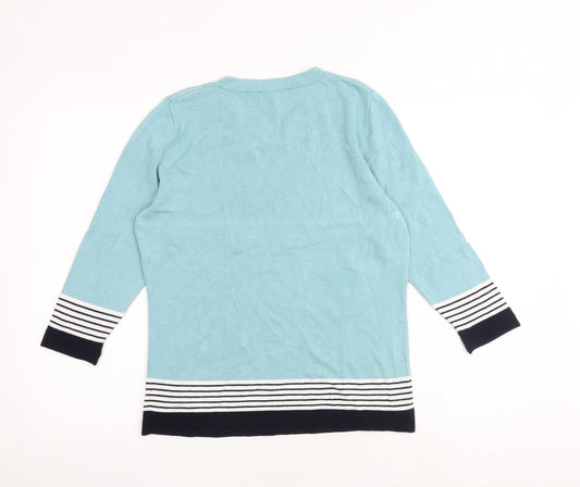 Womens UK Size M CC Blue Pullover Jumper