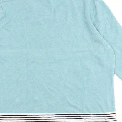 Womens UK Size M CC Blue Pullover Jumper