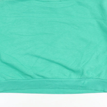 New Look Girls Green Cotton Pullover Sweatshirt Size 12-13 Years Pullover - Love Yourself Always