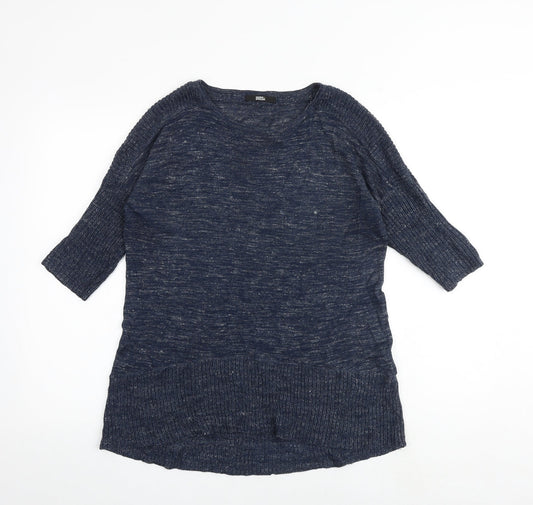 Womens UK Size 8 Marks and Spencer Blue Pullover Jumper
