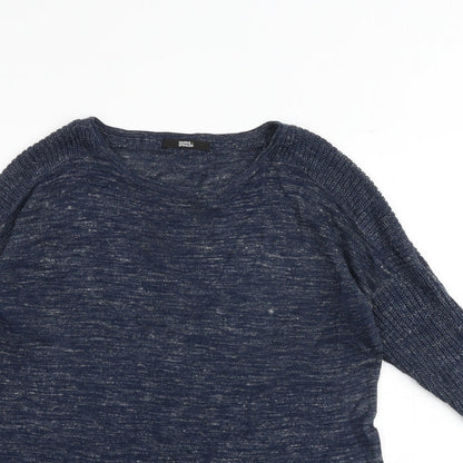 Womens UK Size 8 Marks and Spencer Blue Pullover Jumper