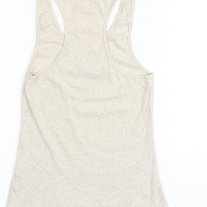 Womens UK Size 10 Marks and Spencer Beige Basic Tank