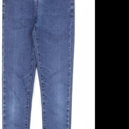 Mens UK Size 28 in Boohoo Regular Fit Skinny Blue Jeans