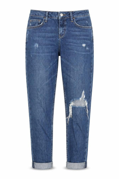 Womens UK Size 28 in Topshop Regular Fit Tapered Blue Jeans