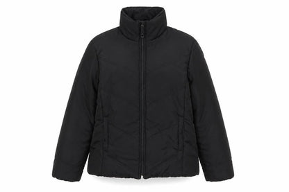 Womens UK Size 12 Essentials Black Quilted Coat