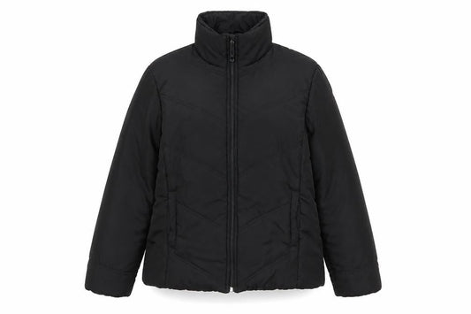 Womens UK Size 12 Essentials Black Quilted Coat