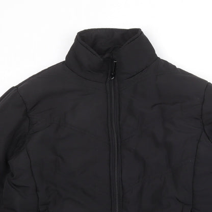 Womens UK Size 12 Essentials Black Quilted Coat
