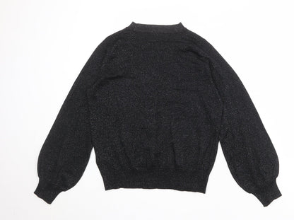 Womens UK Size S Marks and Spencer Black Pullover Jumper