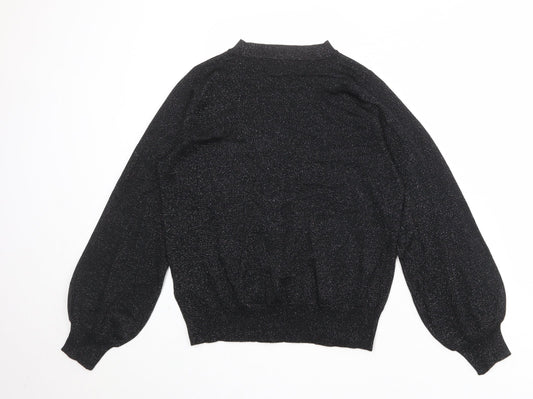 Womens UK Size S Marks and Spencer Black Pullover Jumper