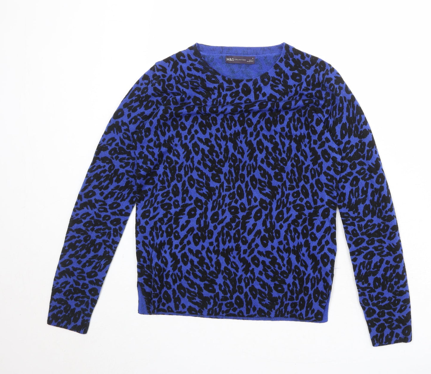 Womens UK Size 8 Marks and Spencer Blue Pullover Jumper