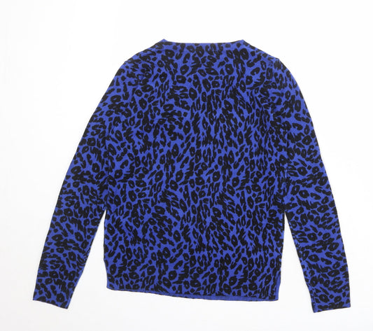 Womens UK Size 8 Marks and Spencer Blue Pullover Jumper