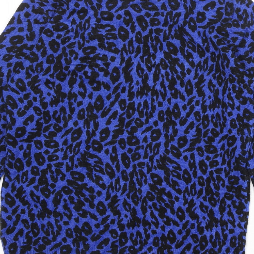Womens UK Size 8 Marks and Spencer Blue Pullover Jumper