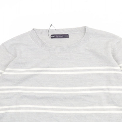 Womens UK Size 12 Marks and Spencer Grey Pullover Jumper
